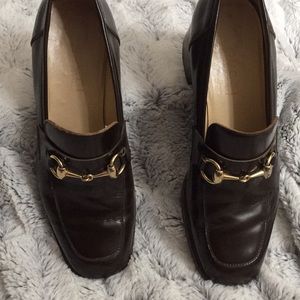Gucci horse bit loafers
